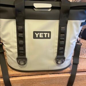 YETI Hopper M30 Black and Green soft cooler